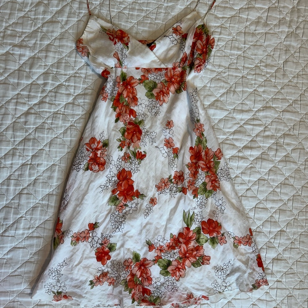 Y2K Mariposa Floral Spaghetti Strap Dress